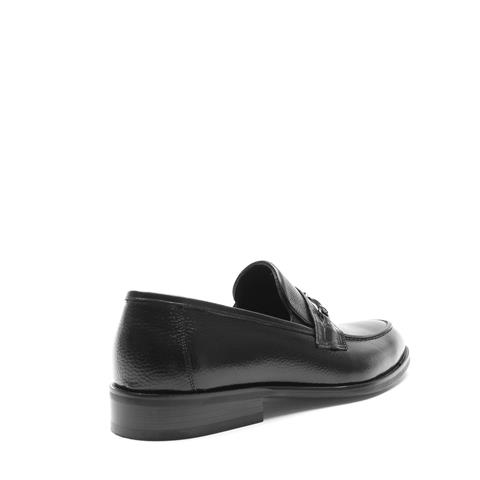 Erkek Siyah Deri Loafer