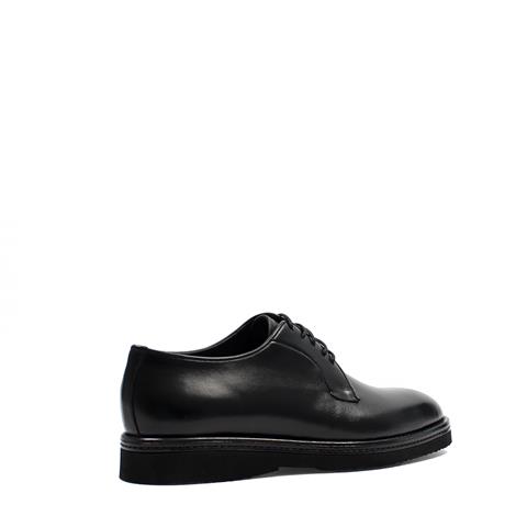 Erkek Siyah Bağcıklı Deri Klasik Ayakkabı