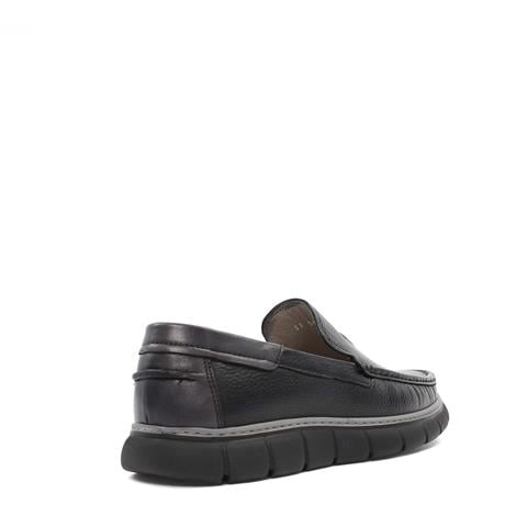 Erkek Siyah Deri Loafer