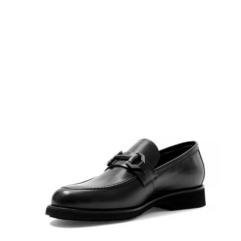 Erkek Siyah Deri Loafer