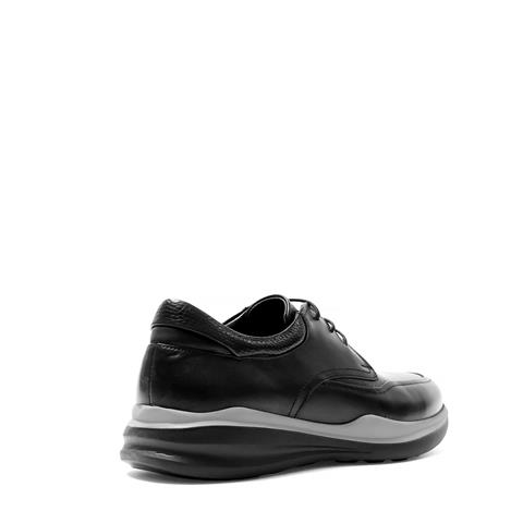 Erkek Siyah Bağcıklı Deri Günlük Ayakkabı