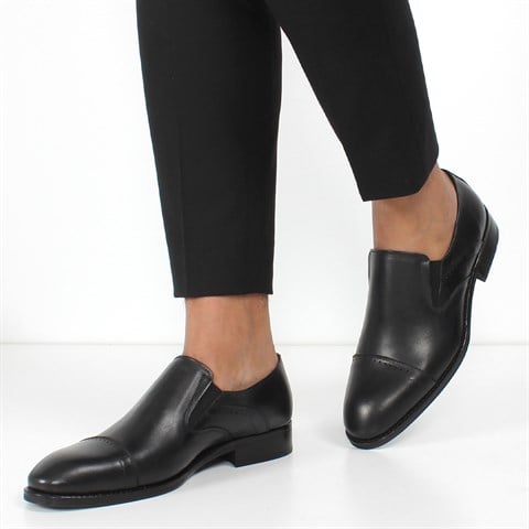 Erkek Siyah Deri Klasik Ayakkabı