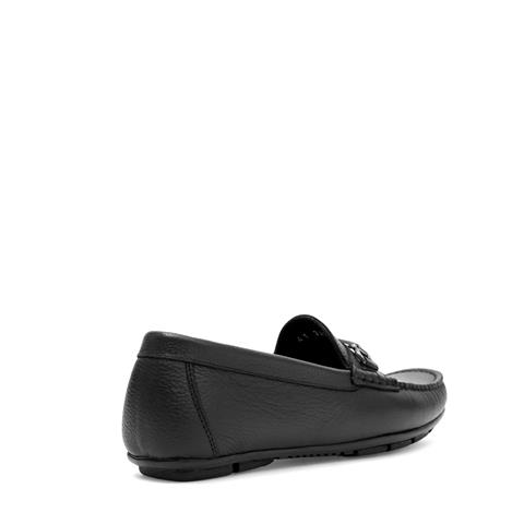 Erkek Siyah Deri Loafer