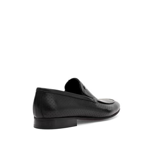 Erkek Siyah Deri Loafer
