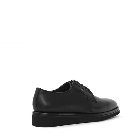 Erkek Siyah Bağcıklı Deri Klasik Ayakkabı