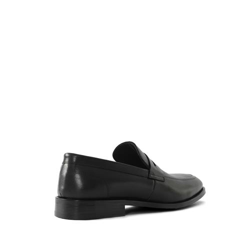 Erkek Siyah Deri Loafer