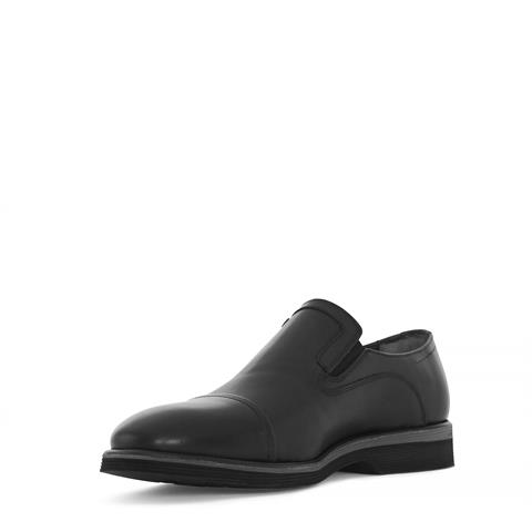 Erkek Siyah Deri Günlük Ayakkabı