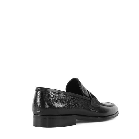 Erkek Siyah Deri Loafer