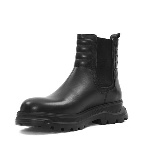 Erkek Siyah Deri Chelsea Bot