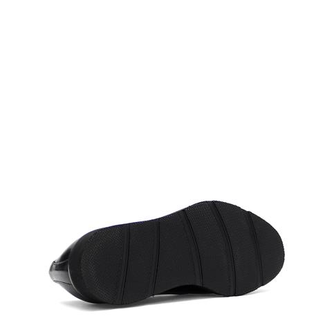 Erkek Siyah Bağcıklı Kalın Tabanlı Deri Günlük Ayakkabı