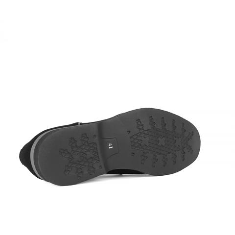 Erkek Siyah Bağcıklı Nubuk Deri Günlük Ayakkabı