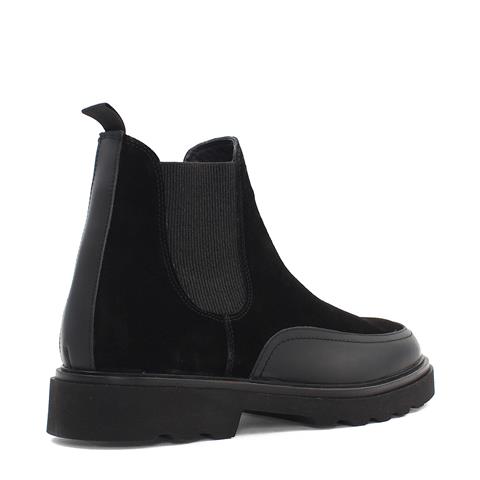 Erkek Siyah Süet Deri Chelsea Bot