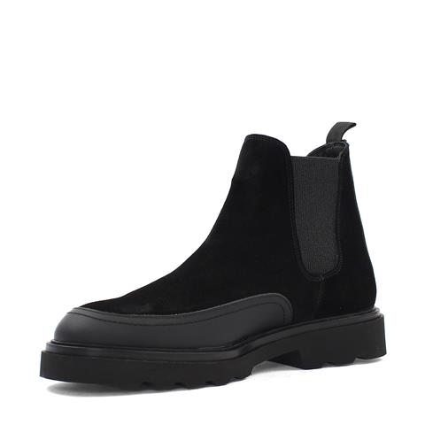 Erkek Siyah Süet Deri Chelsea Bot