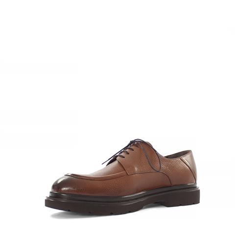 Erkek Taba Bağcıklı Deri Günlük Ayakkabı