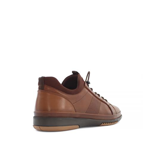 Erkek Taba Bağcıklı Deri Günlük Ayakkabı