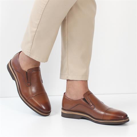 Erkek Taba Deri Loafer