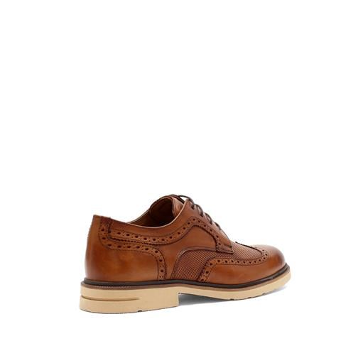 Erkek Taba Bağcıklı Deri Günlük Ayakkabı