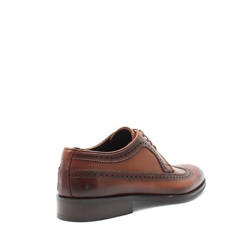 Erkek Taba Bağcıklı Deri Klasik Ayakkabı