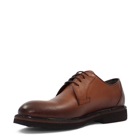 Erkek Taba Bağcıklı Deri Klasik Ayakkabı