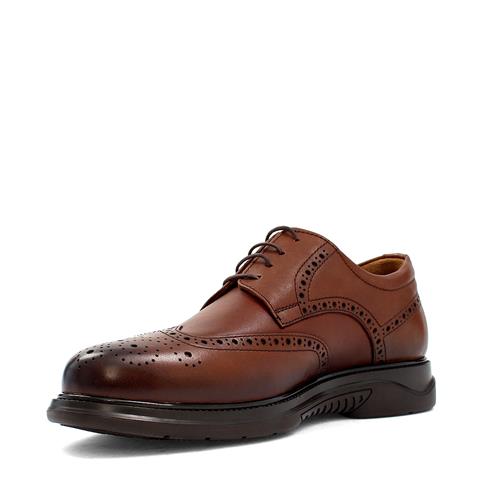 Erkek Taba Bağcıklı Deri Günlük Ayakkabı