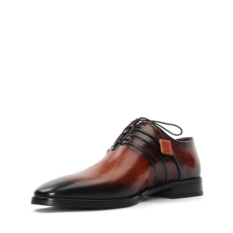 Erkek Taba Bağcıklı Deri Klasik Ayakkabı