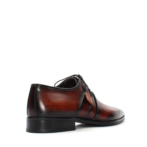 Erkek Taba Bağcıklı Deri Klasik Ayakkabı