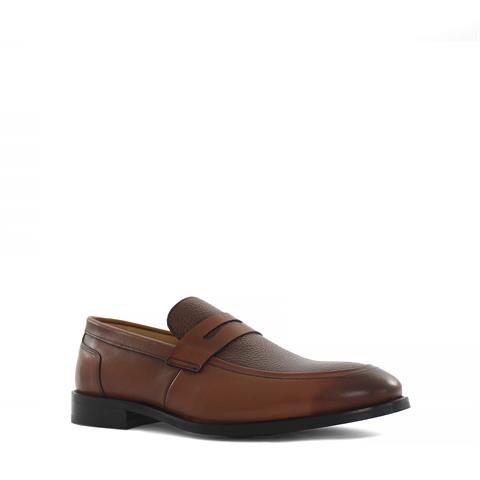 Erkek Taba Deri Loafer