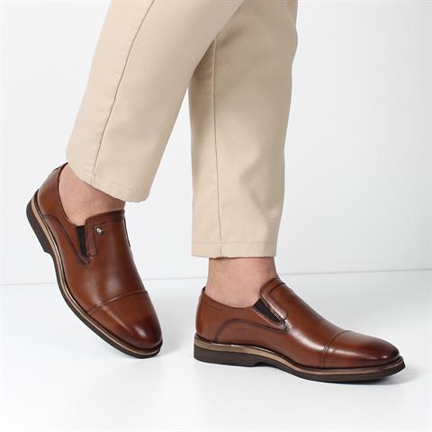 Erkek Taba Deri Günlük Ayakkabı