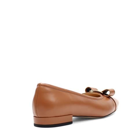 Kadın Taba Tokalı Deri Babet