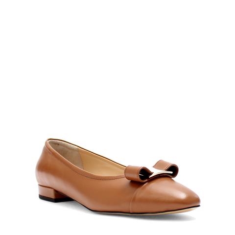 Kadın Taba Tokalı Deri Babet