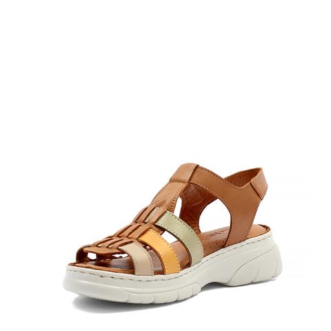 Kadın Taba Bilekten Cırt Cırtlı Gladyatör Sandalet