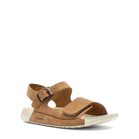 Kadın Taba Önü Cırt Cırtlı Nubuk Deri Sandalet