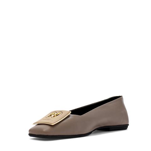 Kadın Vizon Tokalı Deri Babet