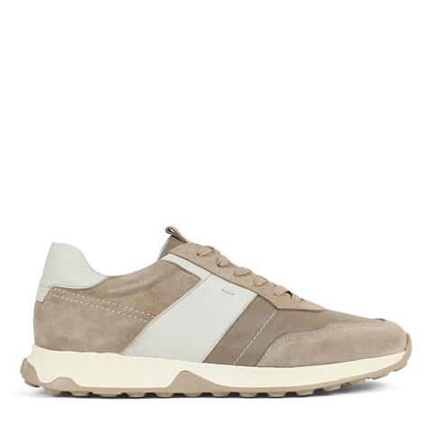 Erkek Vizon Bağcıklı Süet Deri Sneaker