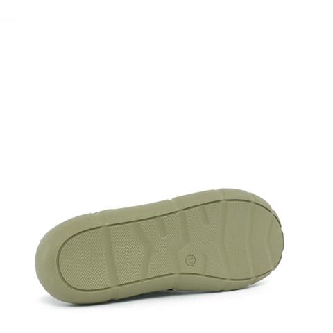 Kadın Yeşil Bilekten Bantlı Önü Kapalı Deri Ayakkabı