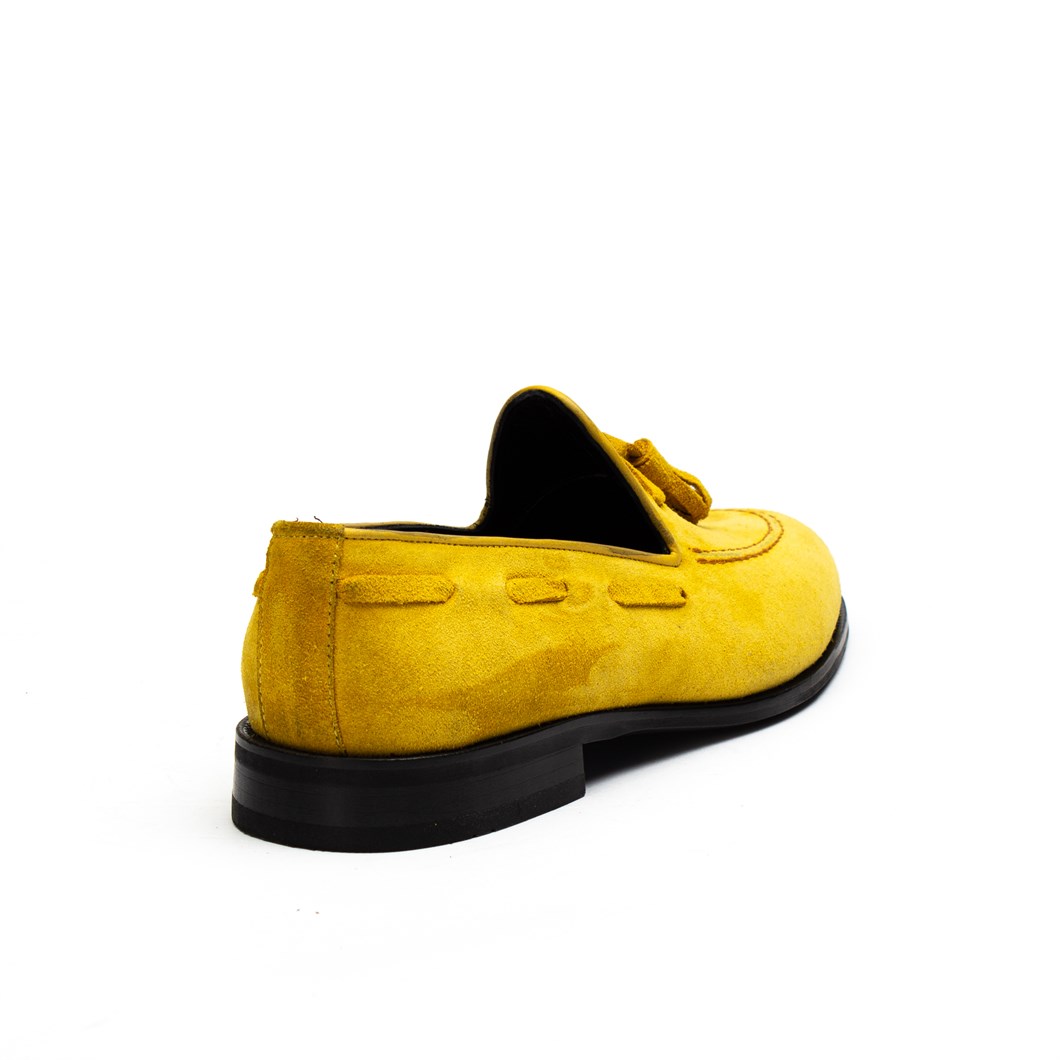 Men Classical Shoe Yellow Suede 055 103-18182 | Celal Gültekin
