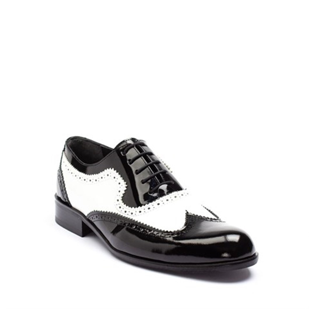 Siyah Beyaz Erkek Klasik Ayakkabı 055 3000-20273 | Celal Gültekin