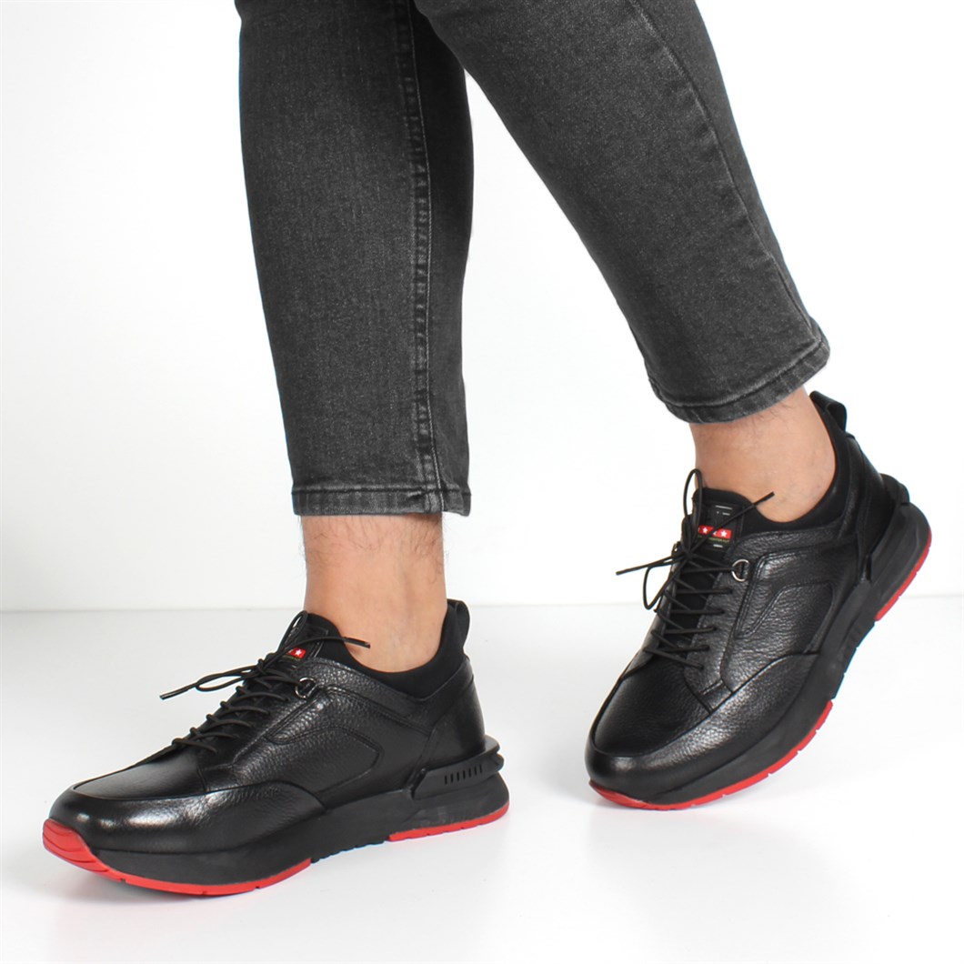 Men Leather Shoe Black 395 2834-1 | Celal Gültekin