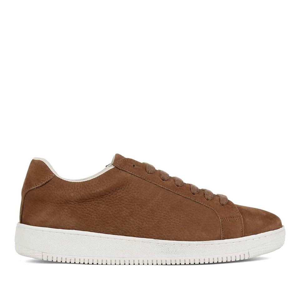 Celal Gültekin Erkek Taba Bağcıklı Kalın Tabanlı Nubuk Deri Sneaker