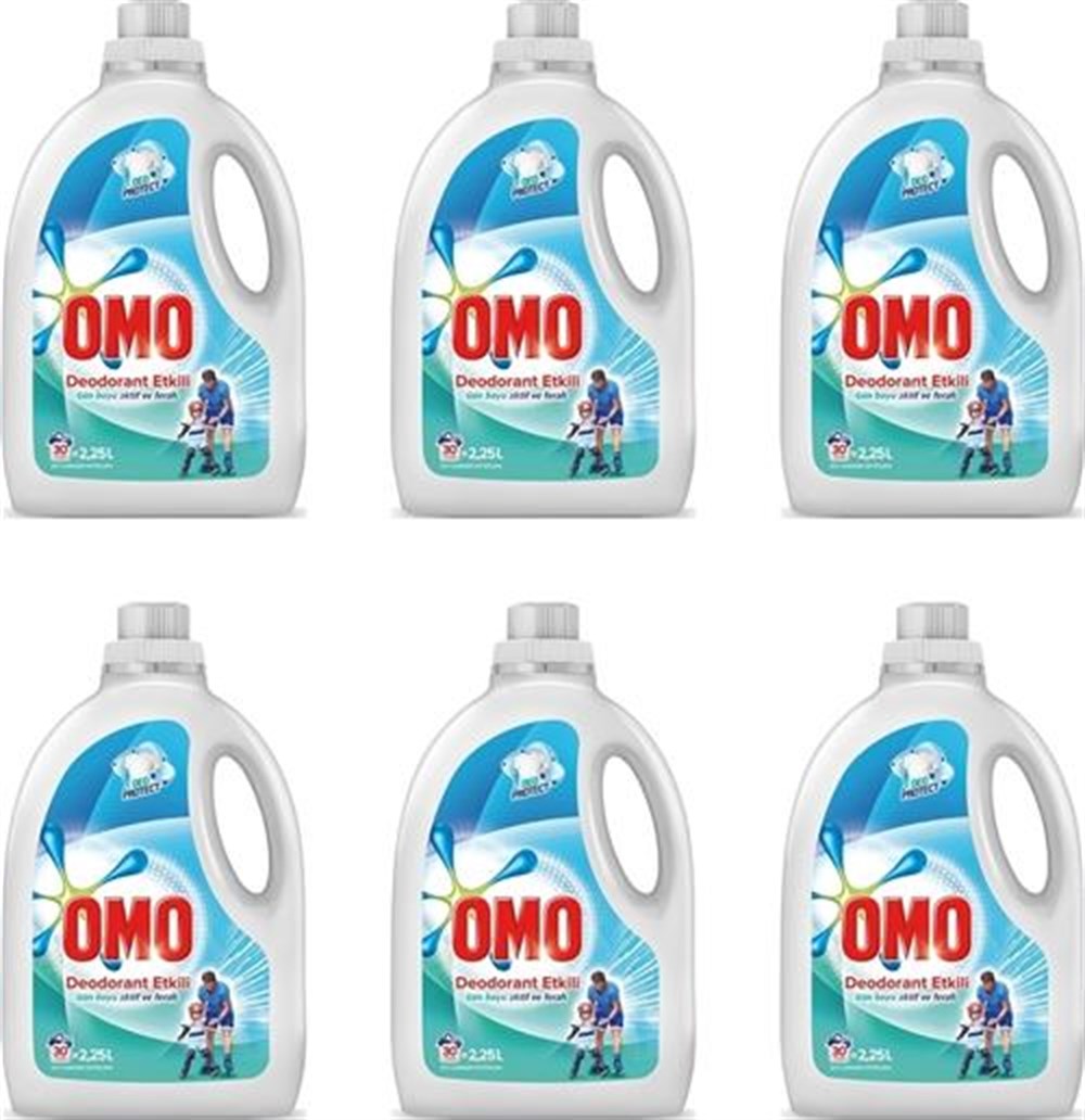 Omo Sıvı Çamaşır Deterjanı Deodorant Etkili 2250 Ml X 6 Adet Fiyatı
