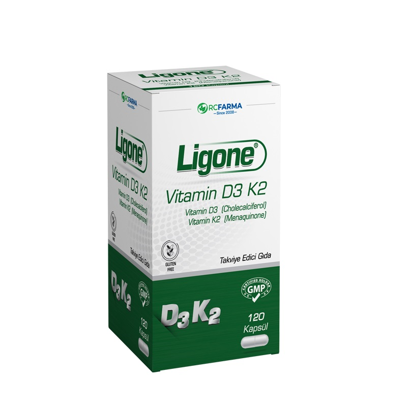  Ligone Vitamin D3 K2 120 Kapsül