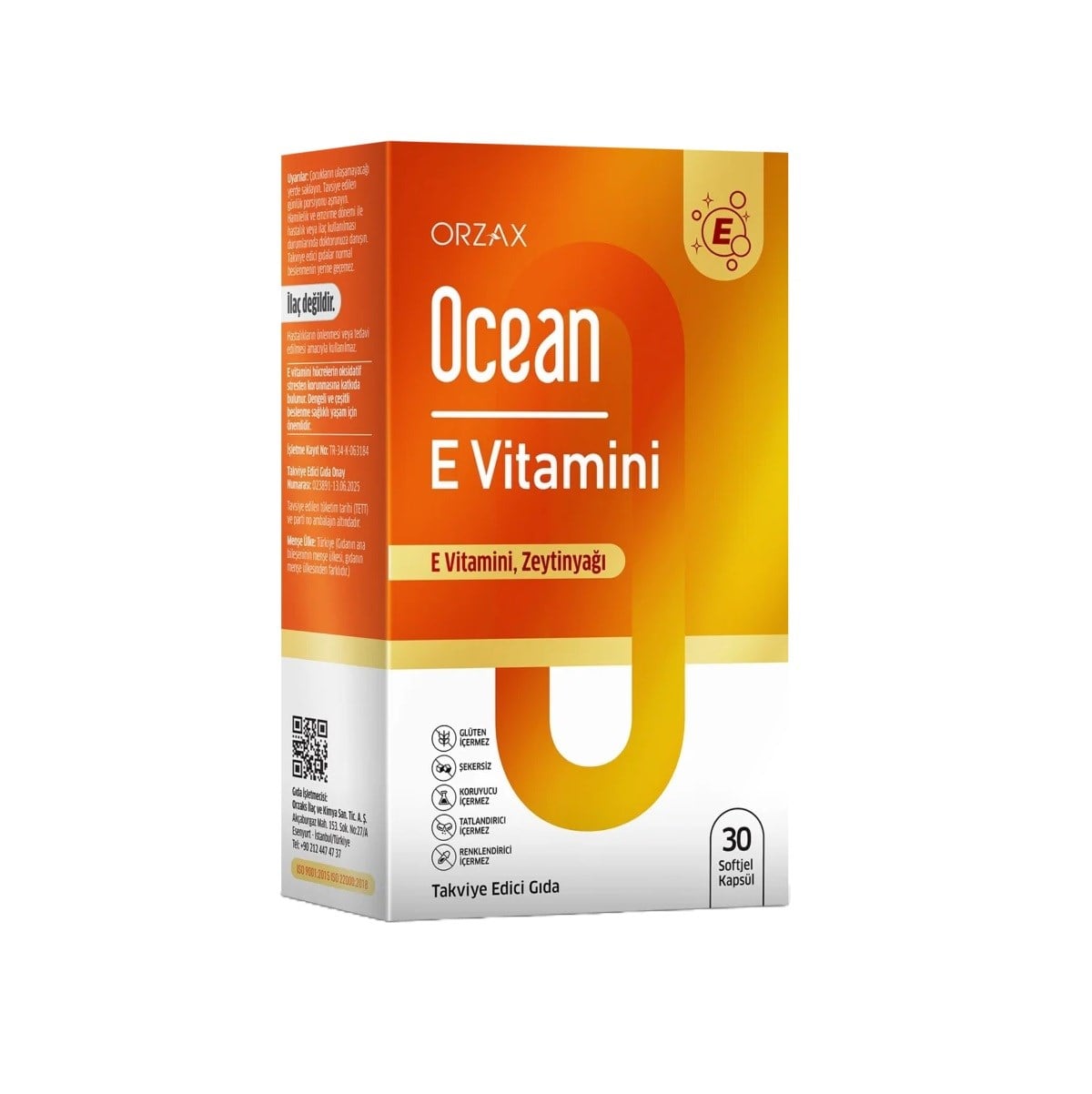  Ocean E Vitamini 30 Kapsül