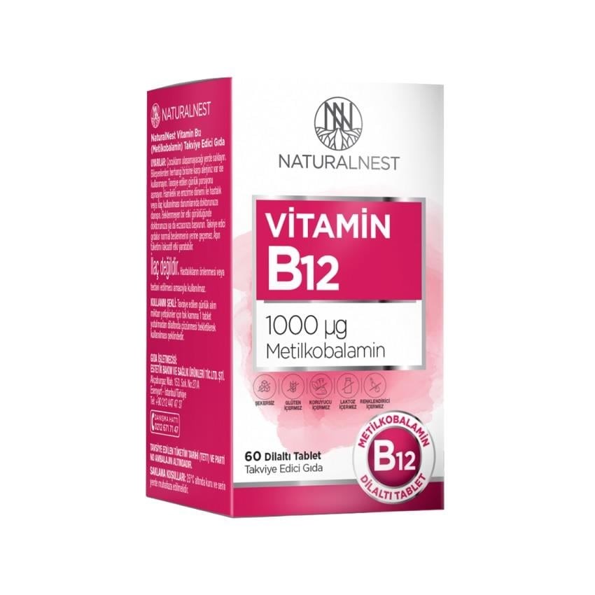 Naturalnest Vitamin B12 1000 MCG 60 Tablet
