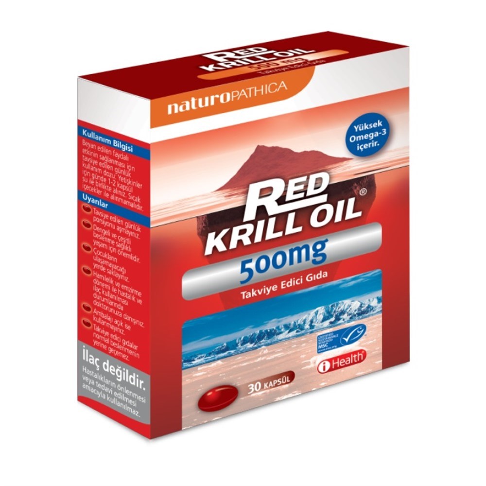 Naturopathica Red Krill Oil 500 mg 30 Kapsül