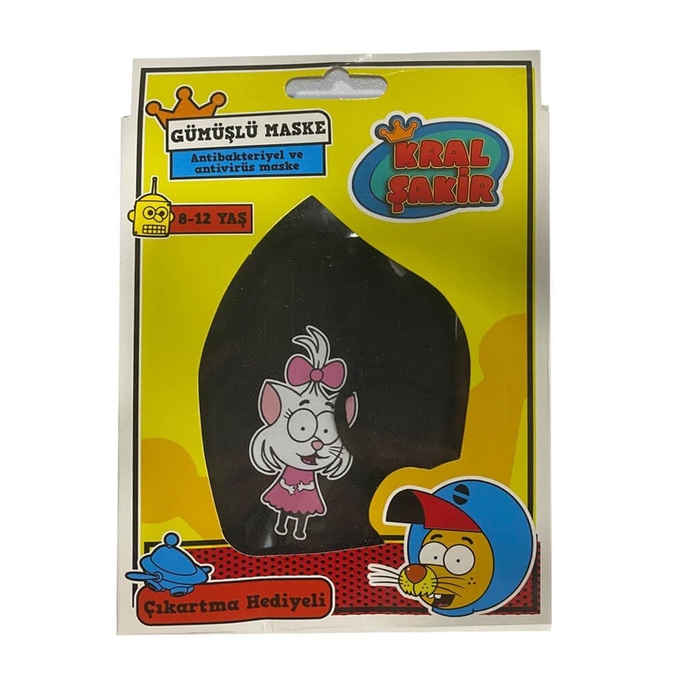 Siva Derm Gümüşlü Çocuk Maskesi Kız