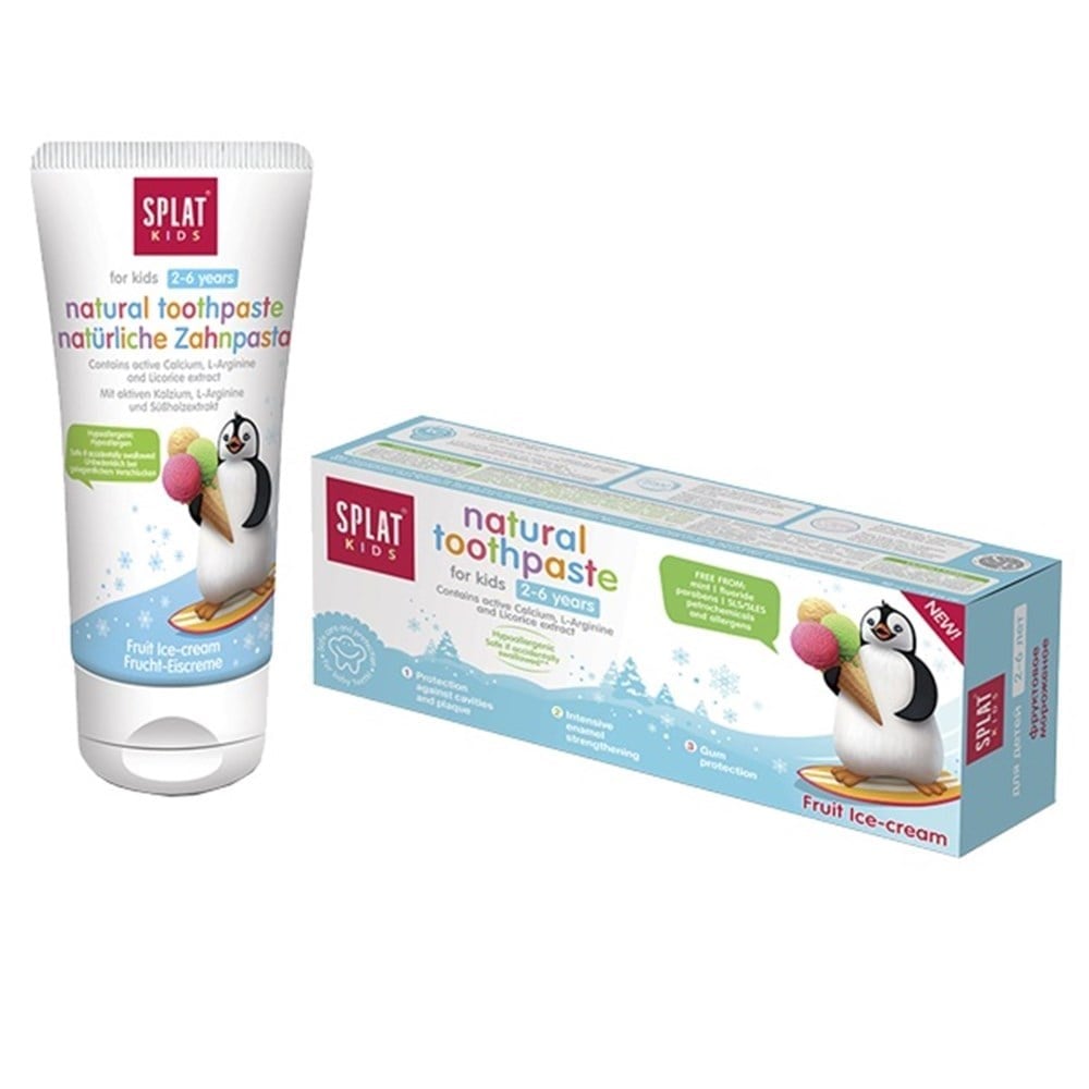 Splat Kids Meyveli Dondurma Tadında Doğal Diş Macunu 50  ml