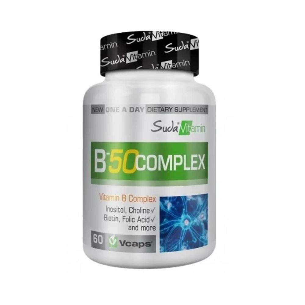 Suda Vitamin B-50 Complex 60 Bitkisel Kapsül
