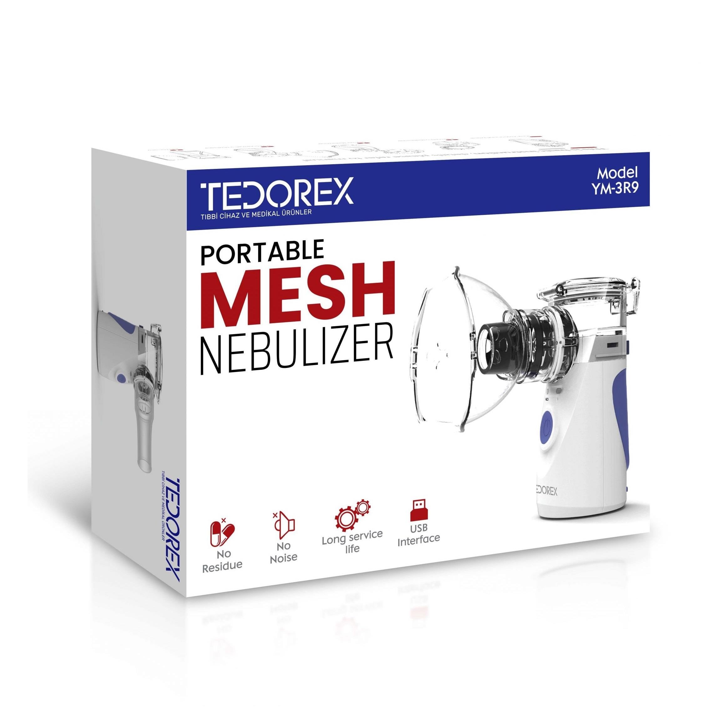 Tedorex Taşınabilir Mesh Nebulizatör YM-3R9
