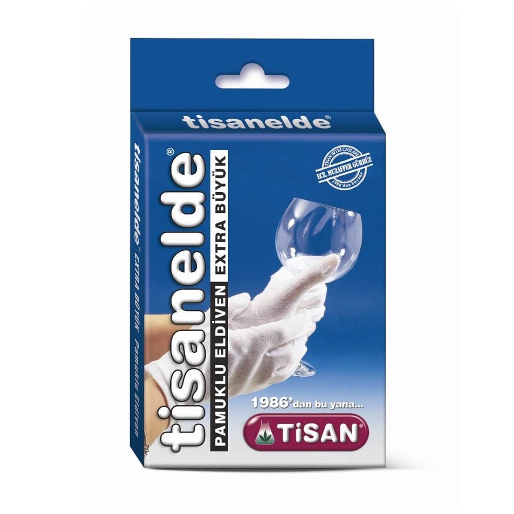 Tisanelde Pamuklu Eldiven / Büyük
