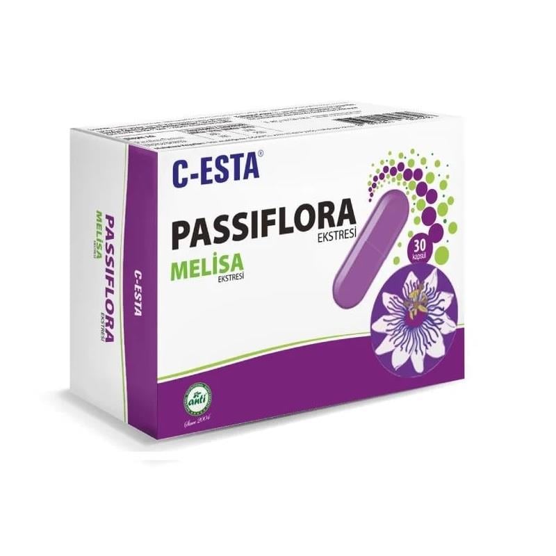 C-Esta Passiflora ve Melisa 30 Kapsül
